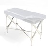 Massage Table Fitted Sheets White, Fitted Massage Table Protective Cover