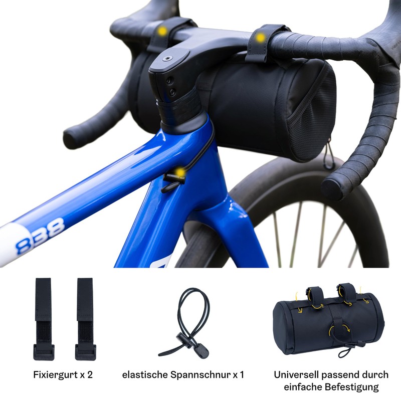 moodescape Bicycle Handlebar Bag, 2.5 Litres, Waterproof, Bicycle Bag, Handlebar
