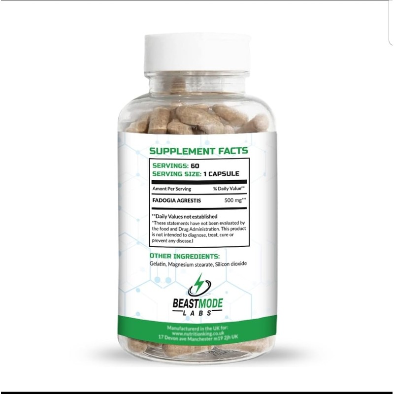 Maximum Strength Fadogia Agrestis 500mg Capsules - Athletic Performance &