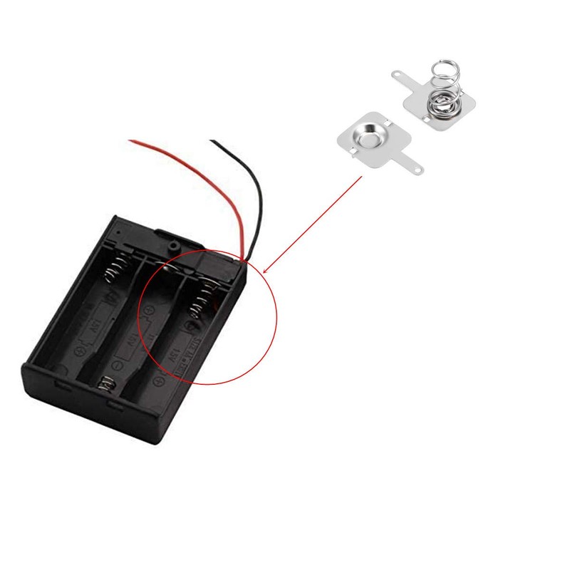 Cutelec 20Pairs Battery Springs AAA Battery Negative to Positive Conversion
