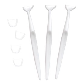Portable Dental Flosser Kit with 20 Refill Heads - Ergonomic Snap-On Design for Effective Teeth Cleaning, Oral Hygiene Care for Adults & Travel Use (one Size, White)