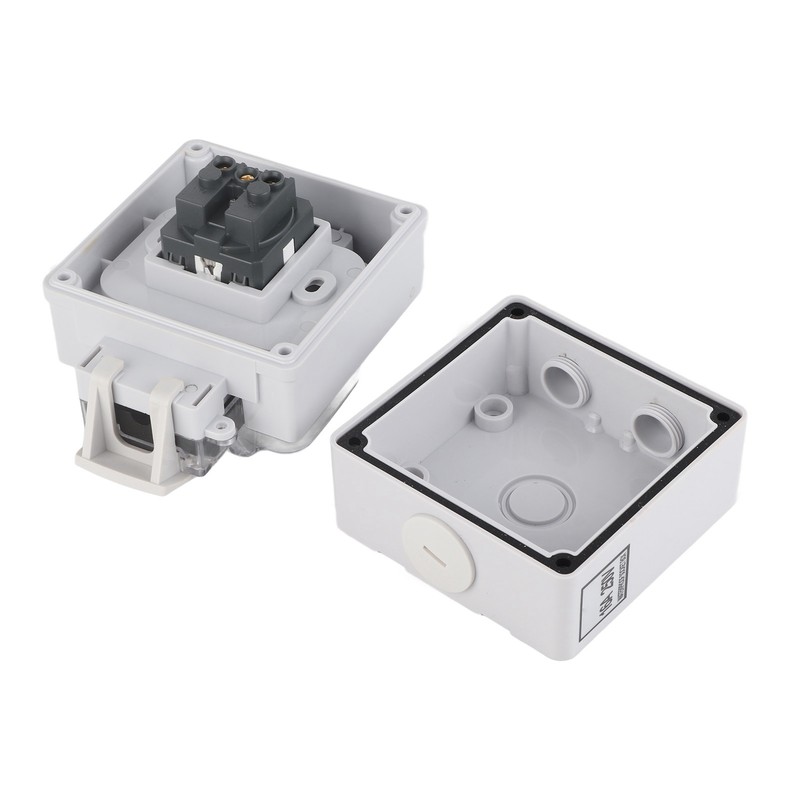 Outdoor Socket IP66 Weatherproof German Outdoors Outlet for Gardens Workshops