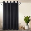 River Dream Hotel Grade No Hooks Needed Shower Curtain with