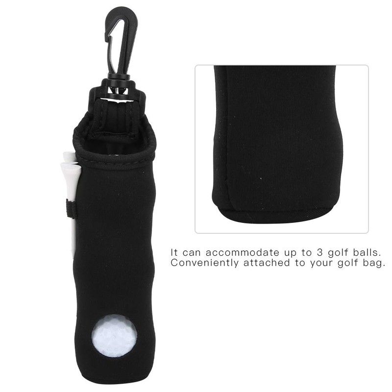 Vitdipy Golf Ball Bag, Portable Mini Golf Ball Storage Bag