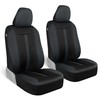 Motor Trend Gray Cloth Car Seat Covers for Front Seats