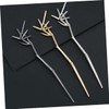 Baluue 2pcs Minimalist Bamboo Hair Stick Retro Hair Accessories for