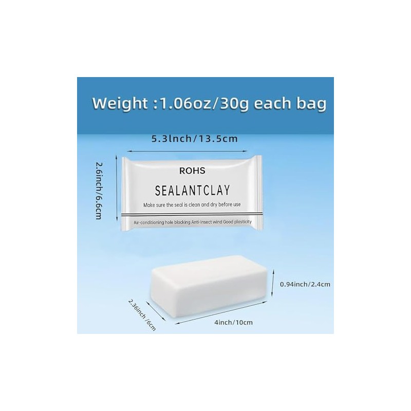 8-Pack White Seal Putty Waterproof Duct Seal Repair Sealing Clay,