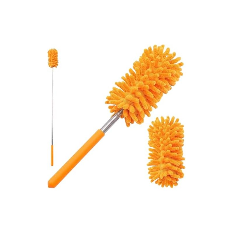 Timotech Set 2 Piezas Plumero de Microfibra con Mango Extensible,
