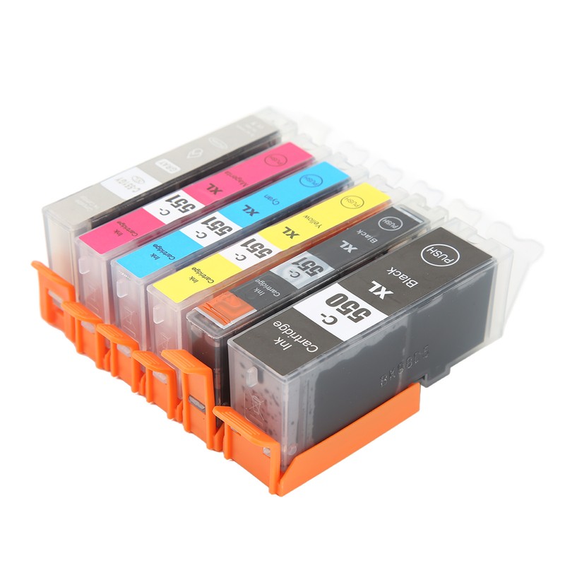 Printer Ink Cartridge Set No Fading Accurate Ink Cartridge Replacement