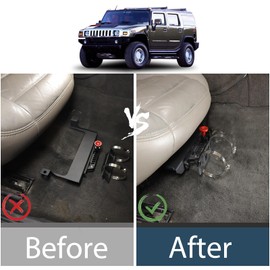 Lcojicep Fire Extinguisher Bracket Under The Co-Pilot Seat Compatible with Hummer H2 2003-2009 Car Adjustable Fire Extinguisher Bottle Tie Bracket Aluminum Alloy Accessories