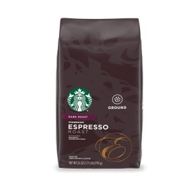 Starbucks Ground Coffee—Dark Roast Coffee—Espresso Roast—100% Arabica—1 bag (28 oz)