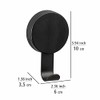 WENKO Static-Loc Plus Pavia Wall Hooks, Black, Set of 2