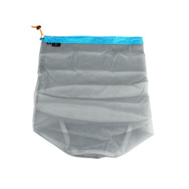 Mesh Storage Sack, Mesh Stuff Storage Bag, Drawstring Organise Sack for Camping, Travel, Hiking (XL Blue) Storage on the Campsite