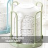 White Dinnerware Bowl Plate Racks and Holder Plastic Drain Rack