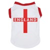 Petitebelle England Cross Puppy Dog Shirt (White, Medium)