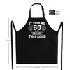 60th Birthday Gifts Kitchen Chef Cooking BBQ Aprons with 2