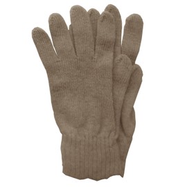 Mississhop Fine Knit Cashmere Blend Beanie Hat Slouch/XXL Scarf/Gloves Wool Cashmere, Fango_Gloves