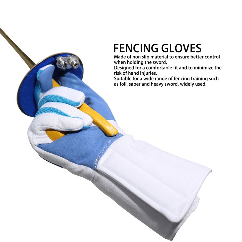 Fencing Glove Right Hand Anti Slip Knitted Fabric Comfortable Fit