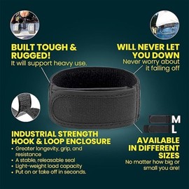 OTEB Pro Pairs For Men, Easy Belt Buckleless Elastic Waistband, Lazy Adjustable Belt- Fits 1.5 IN Belt Loops(Black,Large(40-51cm))