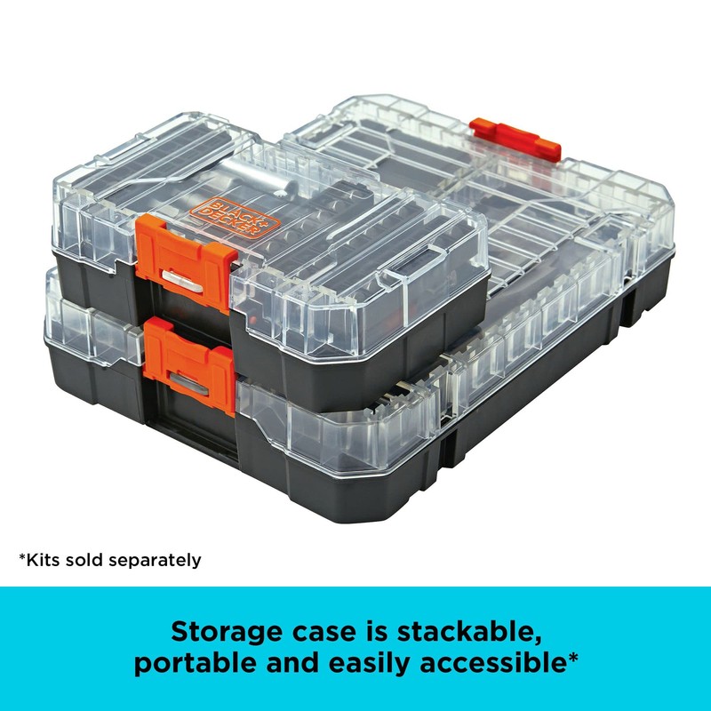 BLACK+DECKER BLACK + DECKER Screwdriver Bit Set, 200-Piece (BDAST200SETFF)