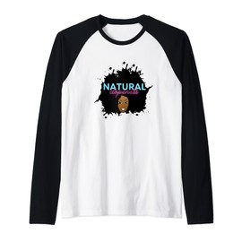 Natural Dopeness - Nappy Curly Natural Soulful Afro Raglan Baseball Tee