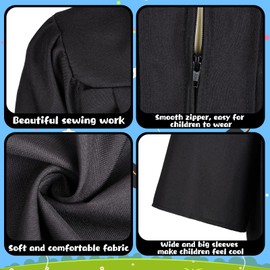 Lasnten Unisex Matte Kindergarten Graduation Gown Cap Tassel Set with 2025/2026 Charm Printed Stole for Kid Grad Gift(33,Black)