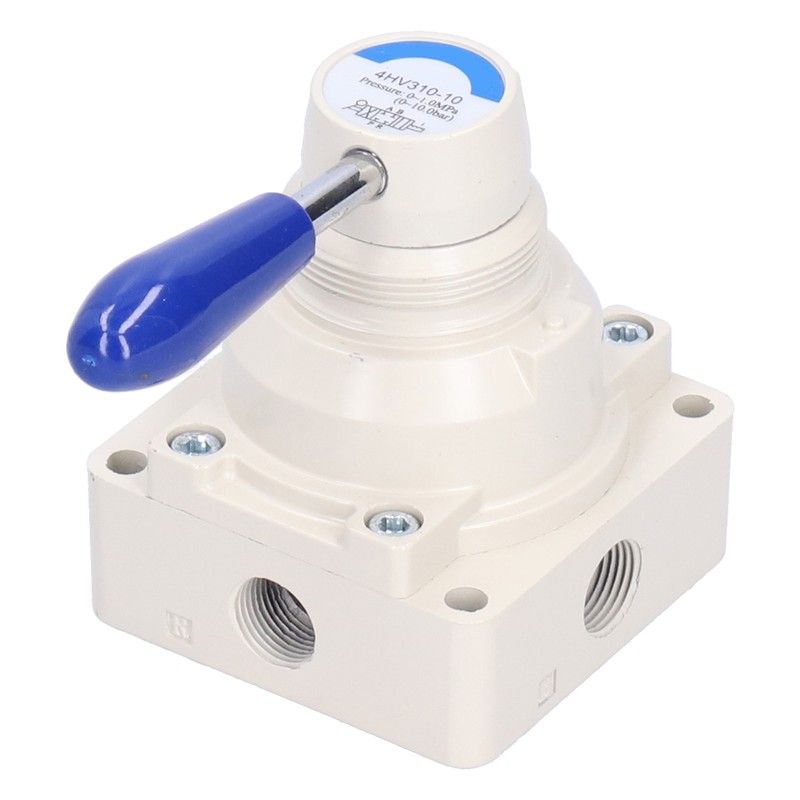 Air Hand Valve Pneumatic Rotary Lever Flow Control 3 Position