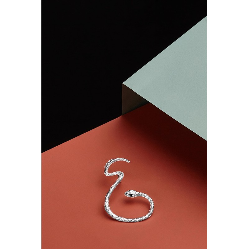 Statement Women's Ear Jewellery Snake Ear Cuff with Artificial Stones