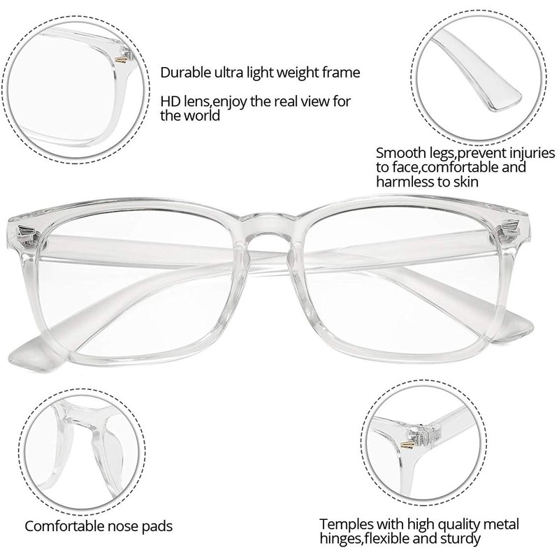 FOURCHEN Blue Light Filter blue light blocking glasses Men/Women Computer