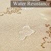 Wracra Macrame Waterproof Table Cloth, Farmhouse Linen Style Round Table