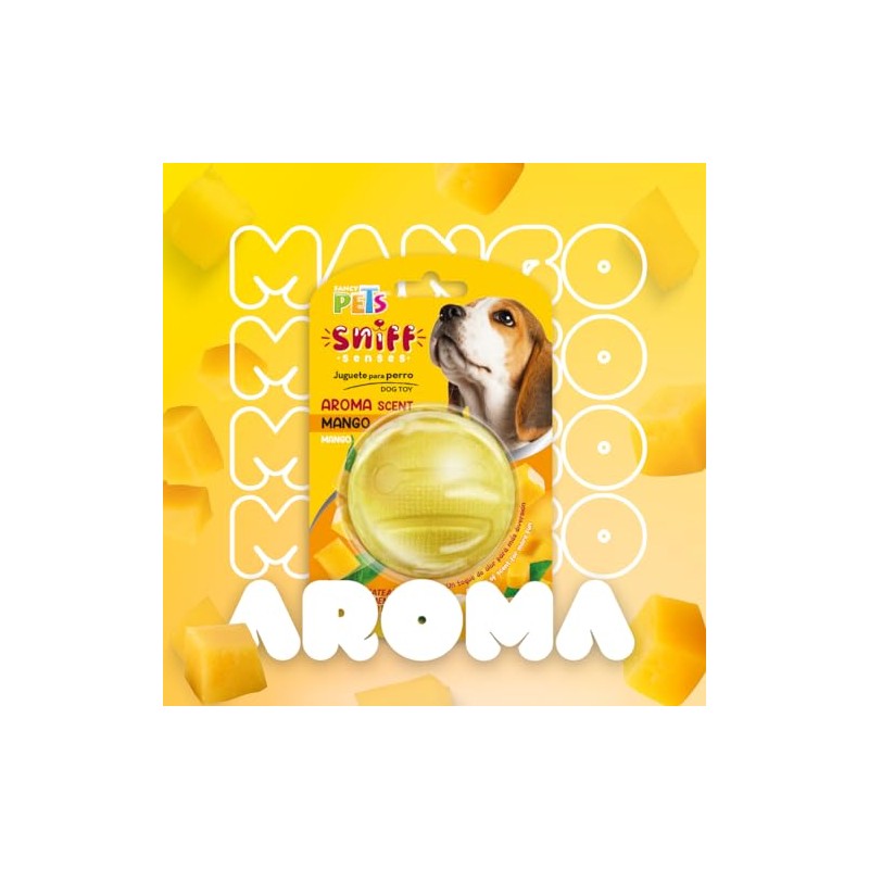 Fancy Pets Pelota para Perro con Aroma a Mango Juguete