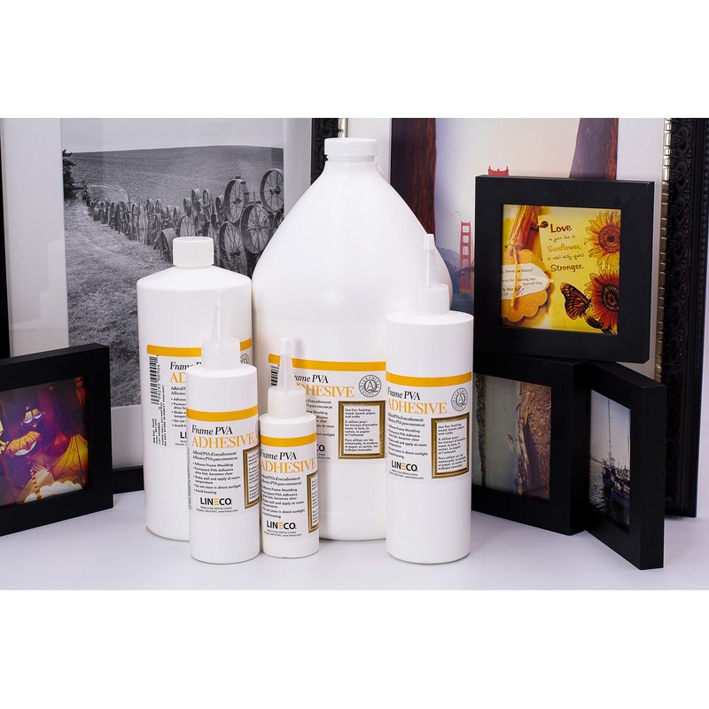 Lineco PVA Adhesive, Picture Frame Glue, Adhere Wood or MDF