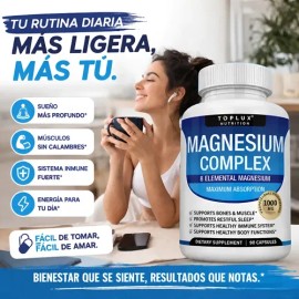 Magnesio 8 En 1 Máxima Absorción 90 Cápsulas