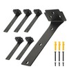 Redunest Floating Shelf Brackets,6 Pack Heavy Duty L Brackets for
