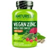NATURELO Vegan Zinc Immune Support Capsules - Whole Food Complex