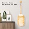 FeelfunFeather Lambswool Duster with Solid Wooden Handle,Leather Hang Strap,Comfortable Grips