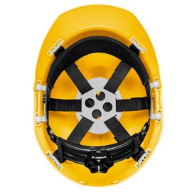 Glove Station Hard Hat for Men & Women - Construction Safety Helmet & Hard Hat, One Size with Padded 4-Point Ratchet Suspension, Non-Vented High-Density Polypropylene Shell