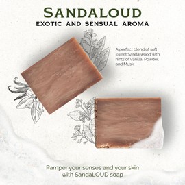 Iron Lion Soap - SandalOUD Body Soap - Plant Based, Vegan, Handmade Organic Bar Soap - Bath Soaps for Acne, Eczema and Sensitive Skin (3 Pack)