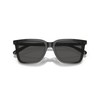 Coach HC8385U Universal Fit Sunglasses, Transparent Dark Grey/Grey Solid, 54
