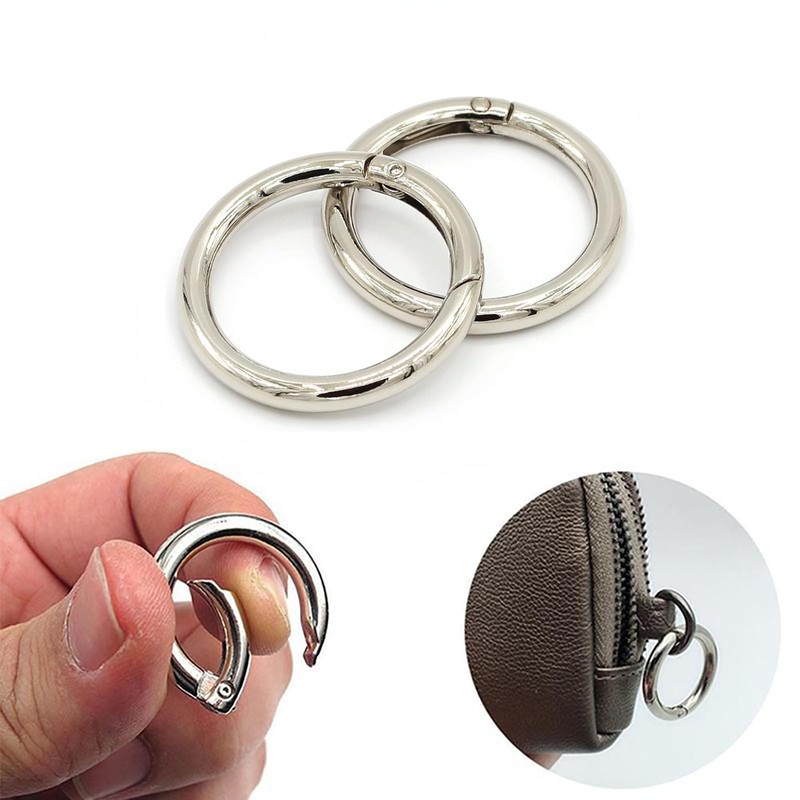 6Pcs High Strength Zinc Alloy Gate O Ring Rust-Proof Round