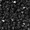 BeadExplosion Star Beads Black Opaque 13mm Pony Beads Large Hole
