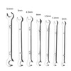 Larcele 7 Pcs Mini Double Open End Wrench Metric 3mm-5.5mm