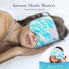 LC-dolida Sleep Mask with Bluetooth Headphones, Extra Large Silk Eye