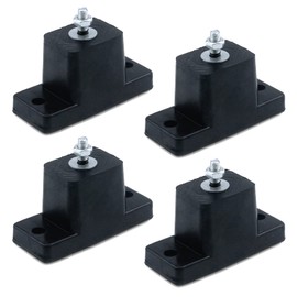 Quluxe Rubber Studs Shock Absorber Anit-Vibration Isolator Mounts for Mini Split Heat/Water Pumps, Air Compressors (Pack of 4)