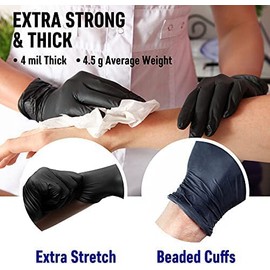 K-MART Nitrile Multi-Purpose Gloves, Powder Free, Disposable, Extra Strong - Box of 100