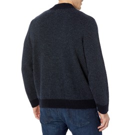 Pendleton Men's Shetland Wool Half Zip Sweater, Navy/Indigo, XX-Large
