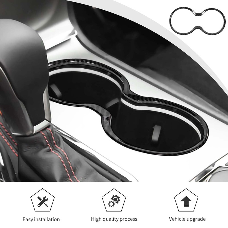 JWWY Front Cup Holder Ring Surround Trim Fit for 2011-2021