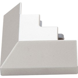 L&S Nubio External Corner LED Construction Corner Profile Connector 35 x 35 mm Corner Part Nickel-Plated Plastic