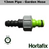 13mm Irrigation Pipe to Garden Hose Quick Connect Adaptor