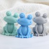 3D Frog Candle Mold Frog Animal Silicone Resin Casting Molds